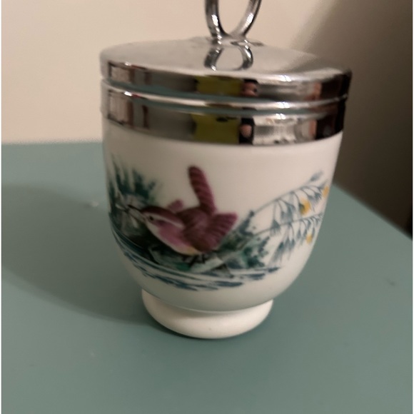 egg coddler, large 2-3 egg, porcelain - Picture 1 of 3